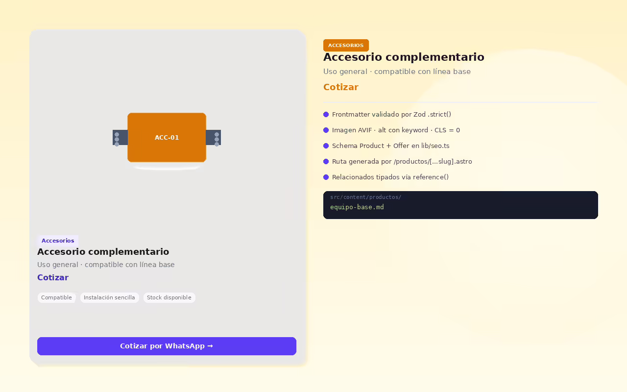 Accesorio de mantenimiento