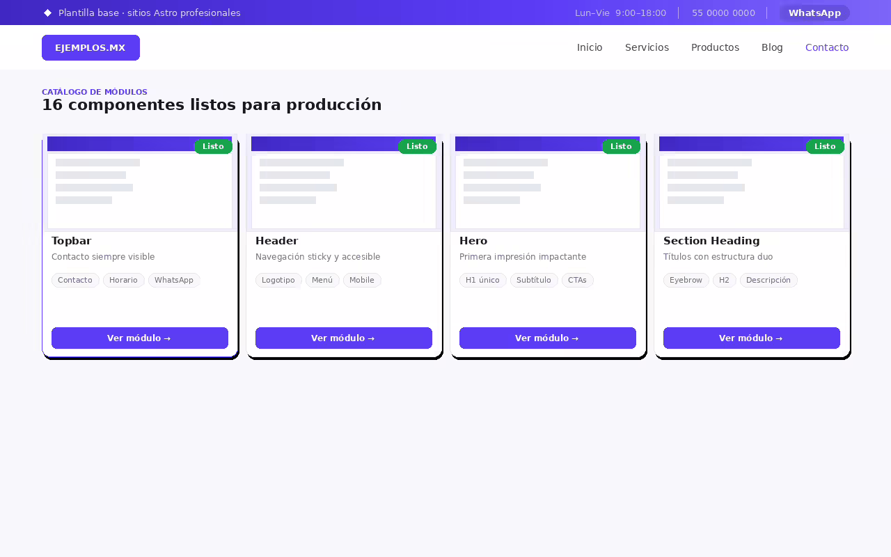 Imagen de ejemplo del módulo Tarjeta de categoría