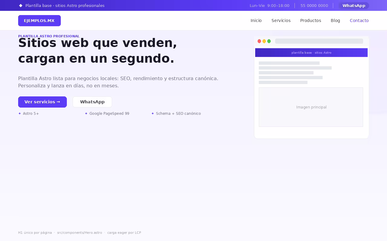 Imagen de ejemplo del módulo Hero